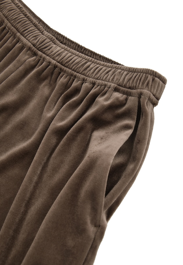 ベロアワイドパンツ 詳細画像 Mocha 15