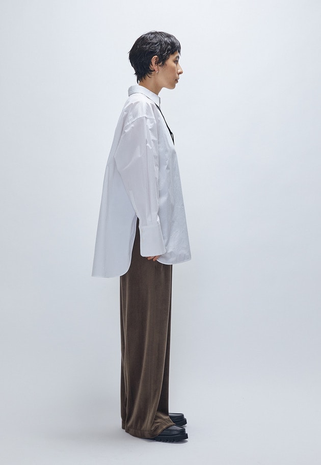 ベロアワイドパンツ 詳細画像 Mocha 4