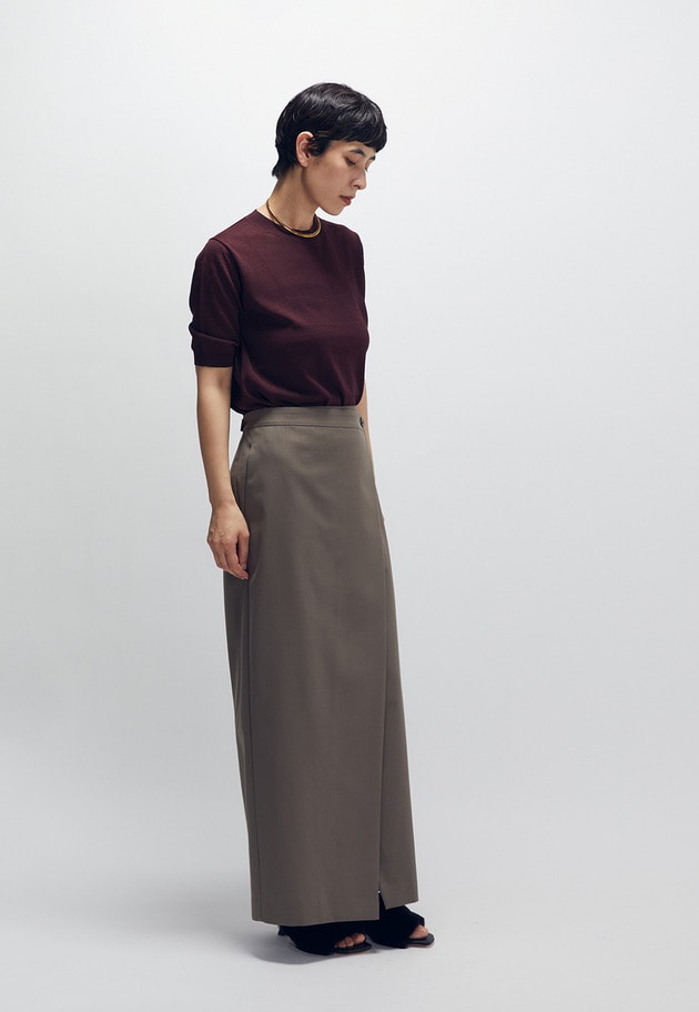 TWトロピカルラップスカート 詳細画像 Mocha 5