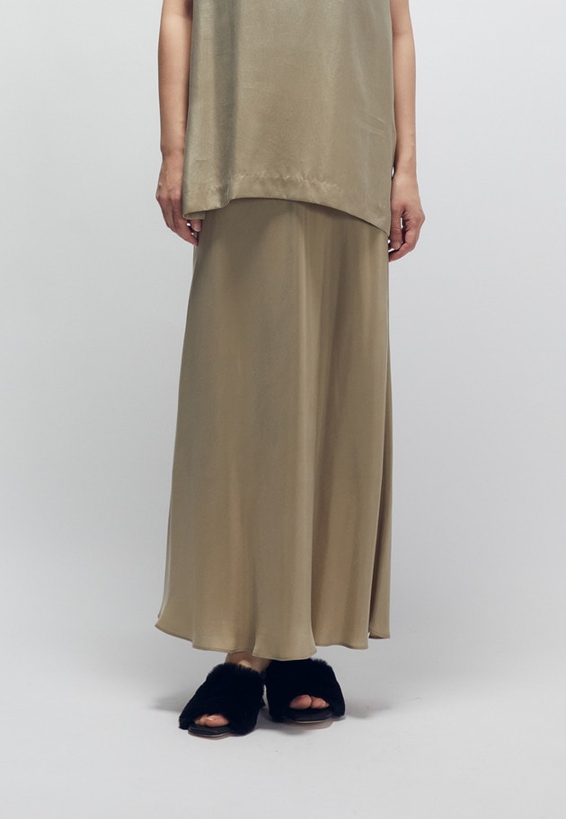 【新色追加3】キュプラフィブリルマーメイドスカート 詳細画像 Beige 1