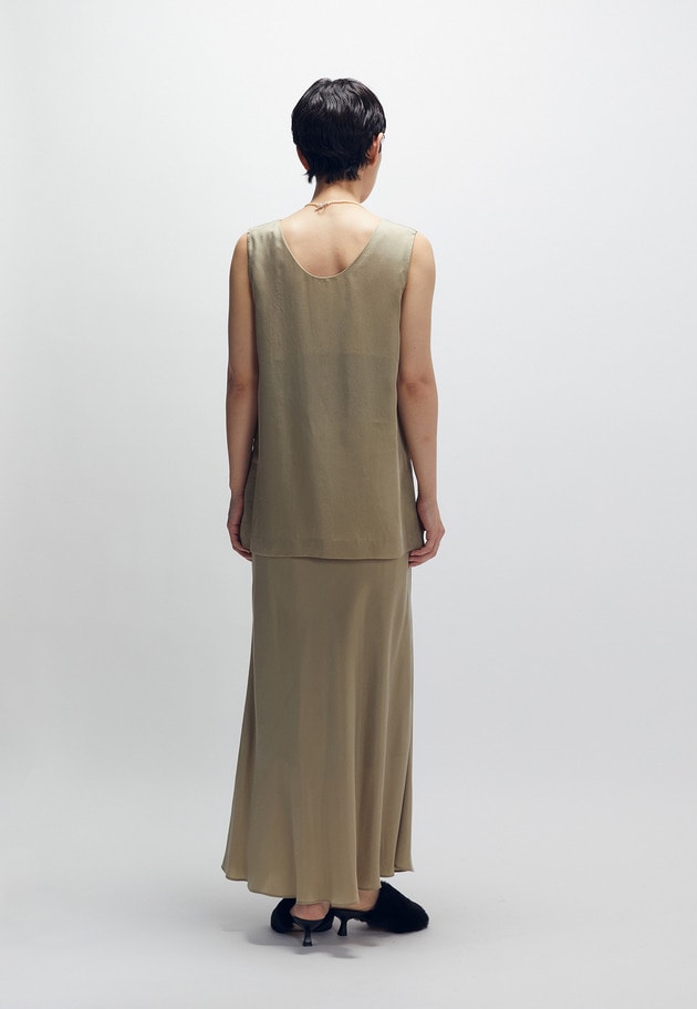 【新色追加3】キュプラフィブリルマーメイドスカート 詳細画像 Beige 5