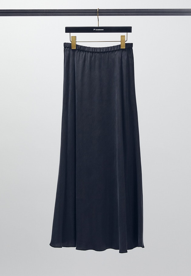 【新色追加3】キュプラフィブリルマーメイドスカート 詳細画像 Black 5