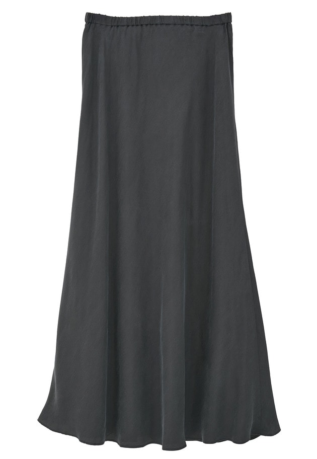 【新色追加3】キュプラフィブリルマーメイドスカート 詳細画像 Black 6