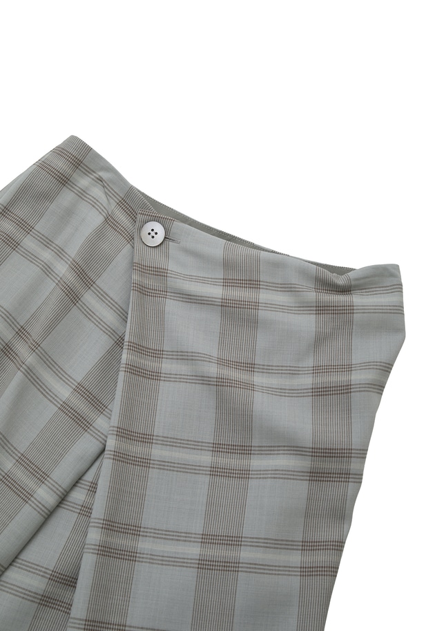 TWチェックラップスカート 詳細画像 Green 13