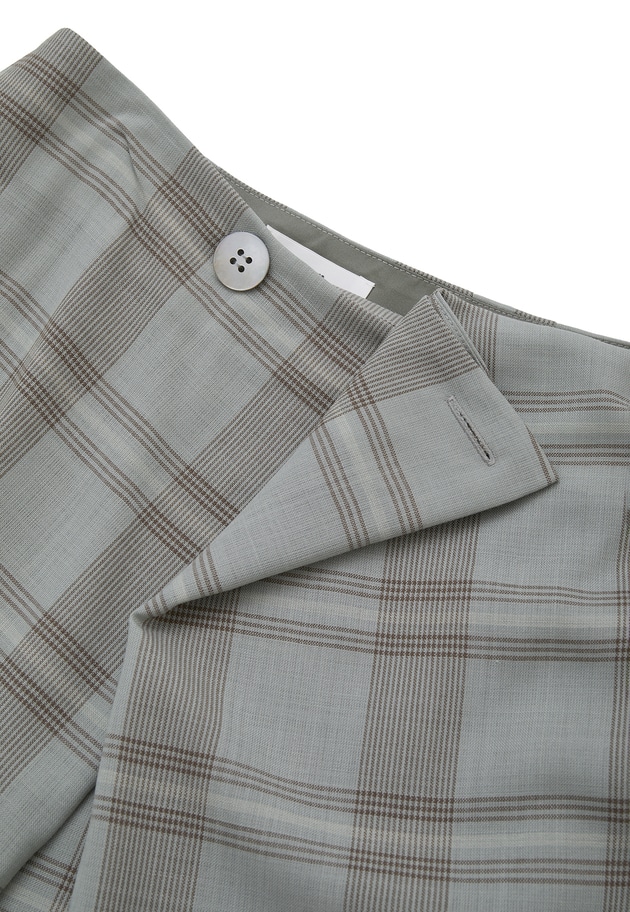 TWチェックラップスカート 詳細画像 Green 15