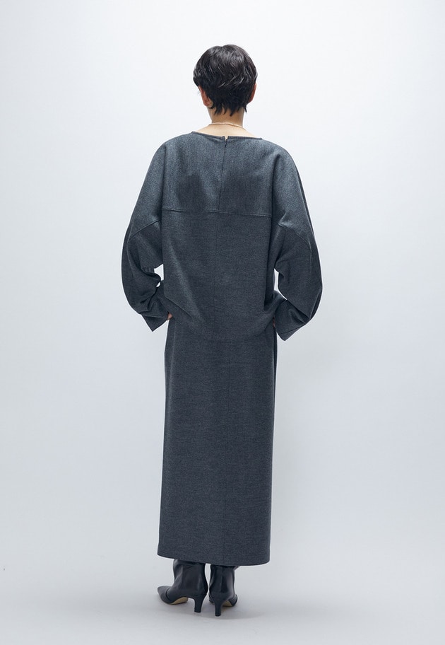 ウールスムースタイトスカート 詳細画像 Gray 5