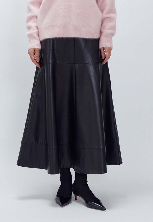 フェイクレザースカート 詳細画像 Black 5