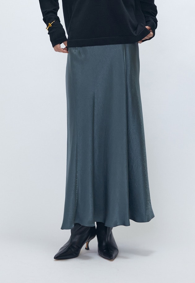 ヴィンテージサテンスカート 詳細画像 Gray 6
