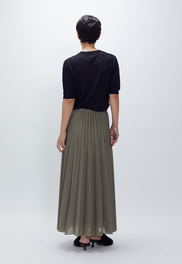 スパンオーガンジープリーツスカート 詳細画像 Mocha 5