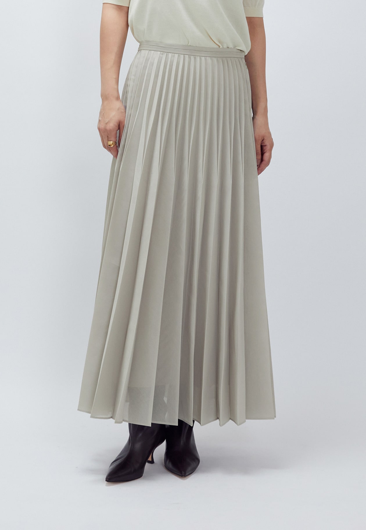 スパンオーガンジープリーツスカート】｜1er Arrondissement