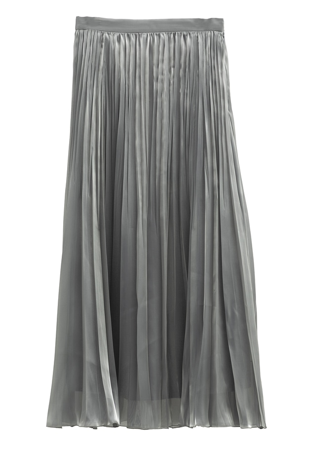 ブライトシャンブレープリーツスカート 詳細画像 Silver 11