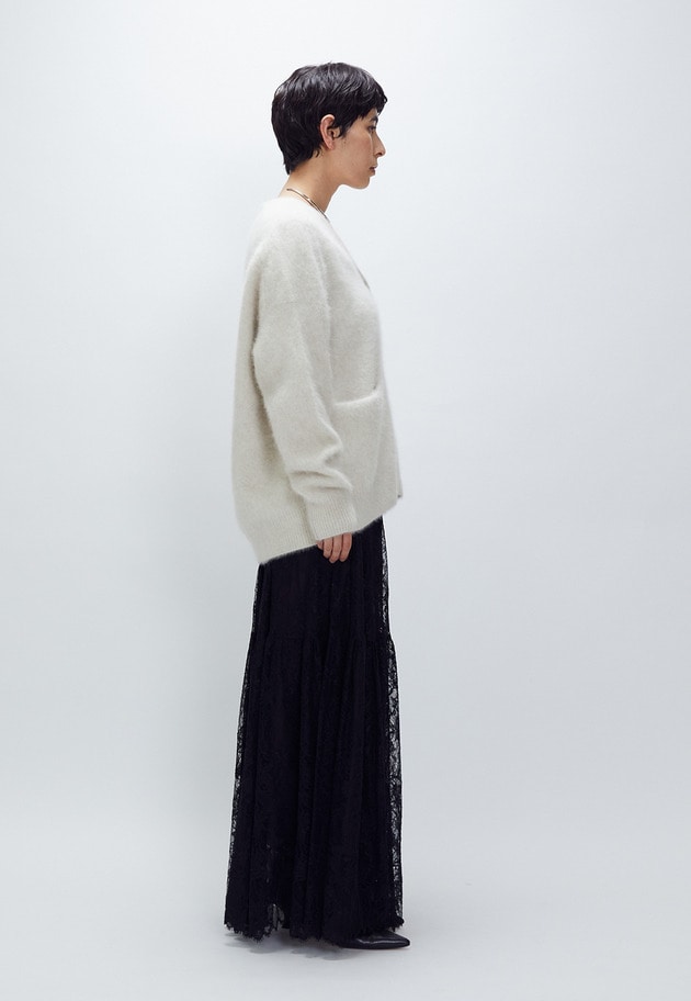 レースティアードスカート 詳細画像 Black 4
