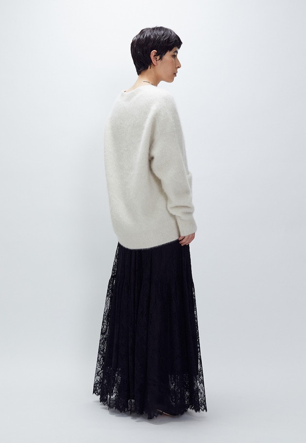 レースティアードスカート 詳細画像 Black 5