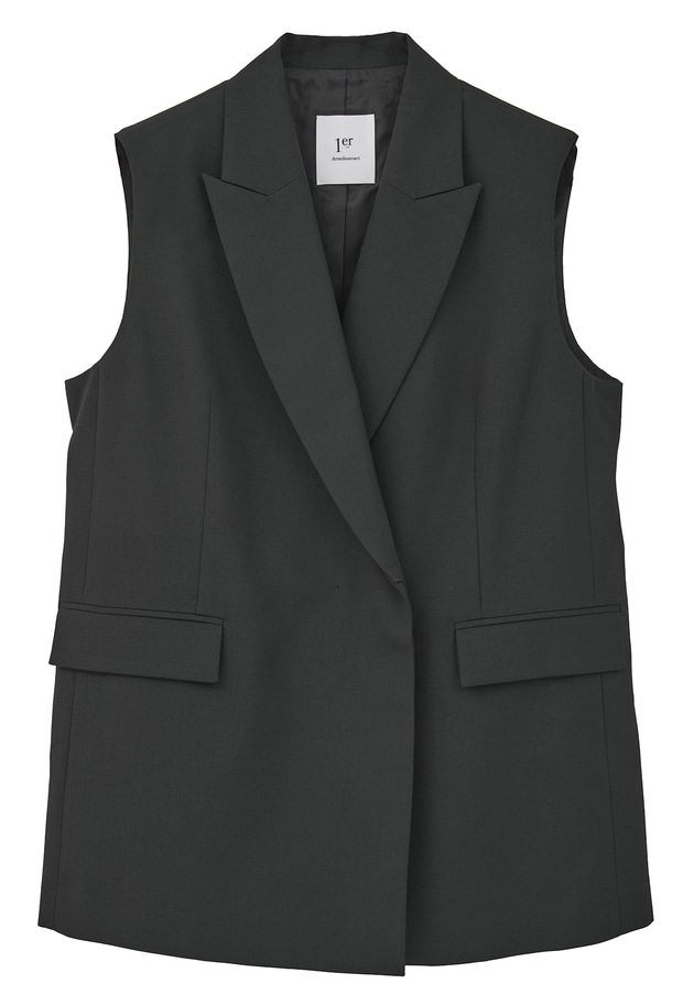 TWトロピカルテーラードジレ 詳細画像 Black 11