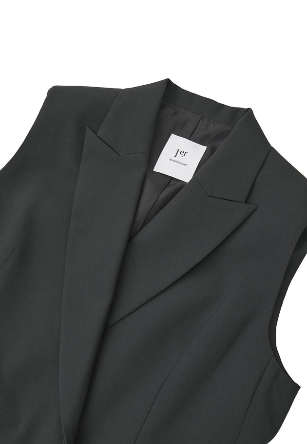 TWトロピカルテーラードジレ 詳細画像 Black 13