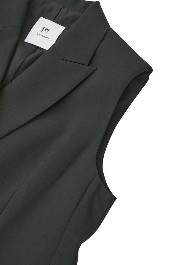 TWトロピカルテーラードジレ 詳細画像 Black 14