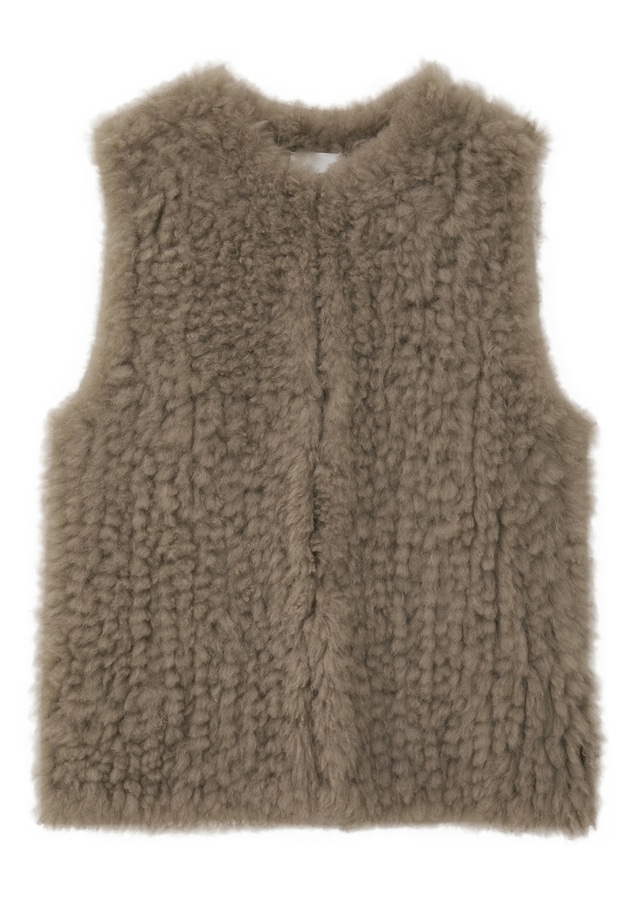 カシミアファーベスト 詳細画像 Brown 11