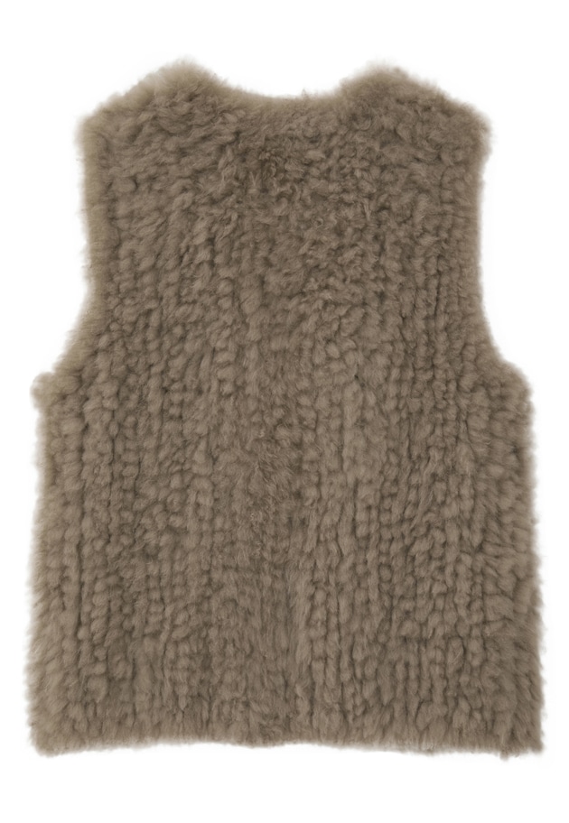 カシミアファーベスト 詳細画像 Brown 12