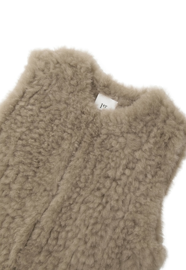 カシミアファーベスト 詳細画像 Brown 13