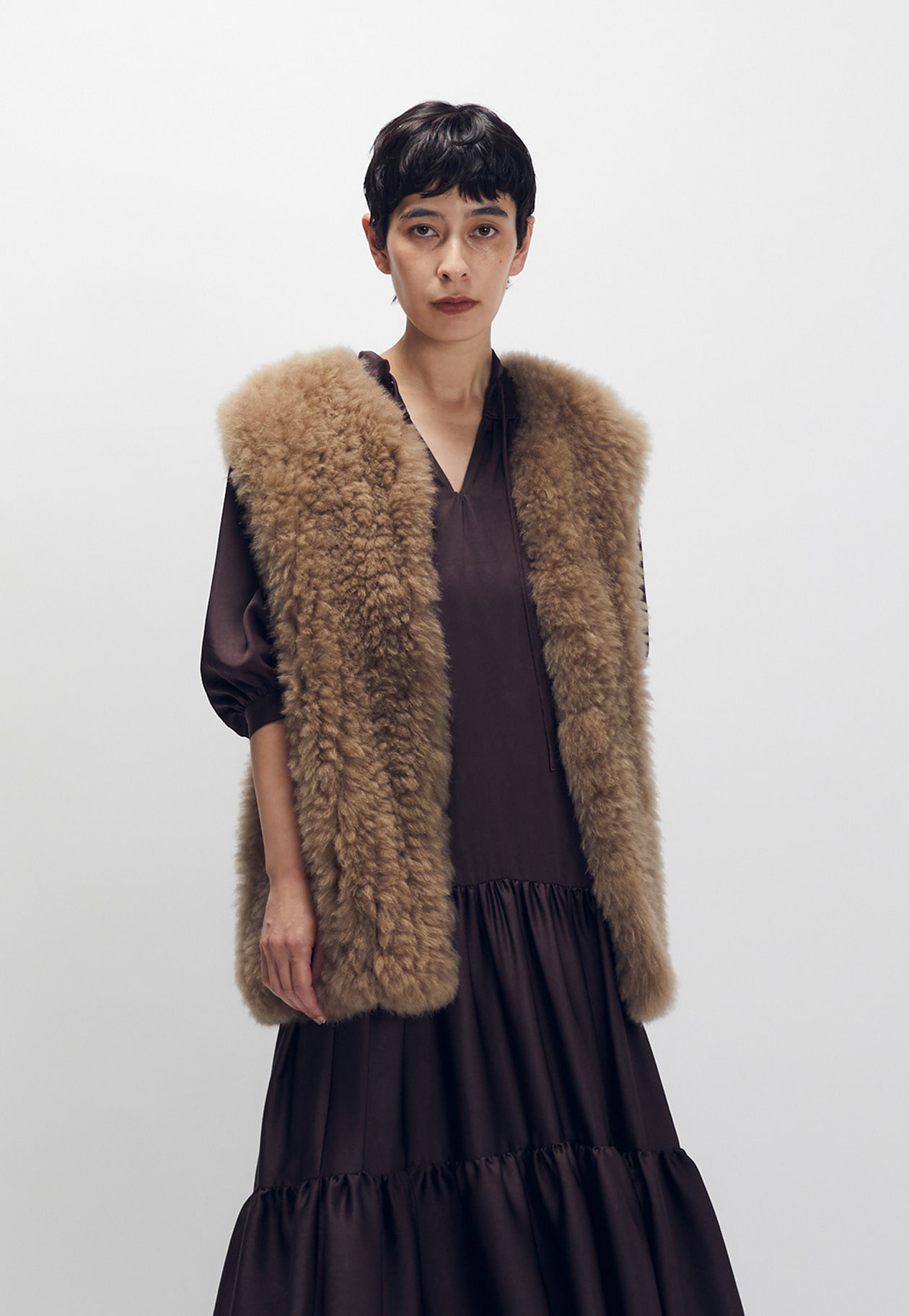 カシミアファーベスト】｜1er Arrondissement（プルミエ アロン