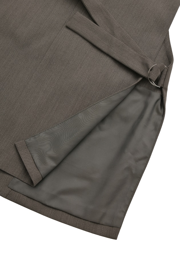 杢ツイルノーカラージレ 詳細画像 Khaki 16