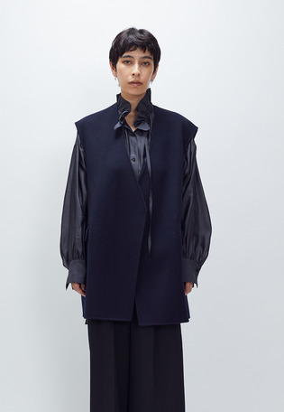 美品✨️プルミエアロンディスモン　ダブルビーバー　チェスターリバーコート　36 新品タグ付✨️プルミエアロンディスモン ダブルビーバー