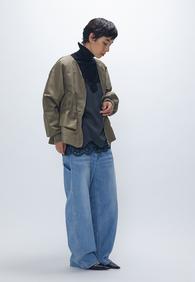 ナイロンサテンブルゾン 詳細画像 Khaki 5