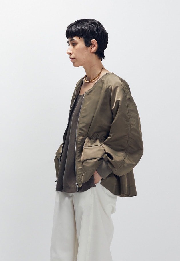 ナイロンサテンブルゾン 詳細画像 Khaki 8