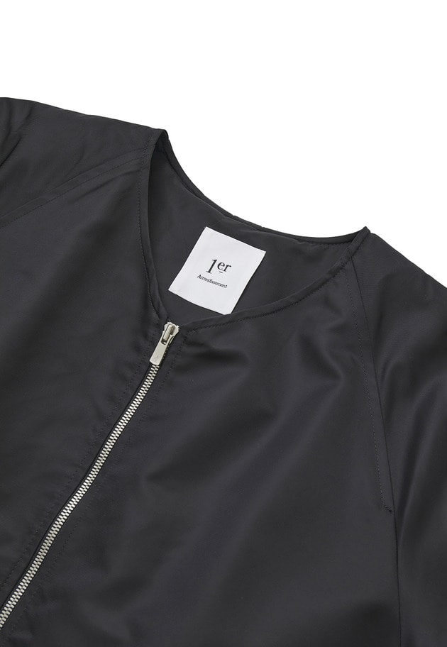 ナイロンサテンブルゾン 詳細画像 Black 13