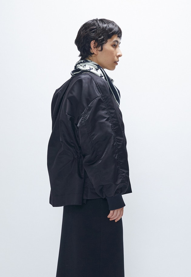 ナイロンサテンブルゾン 詳細画像 Black 3