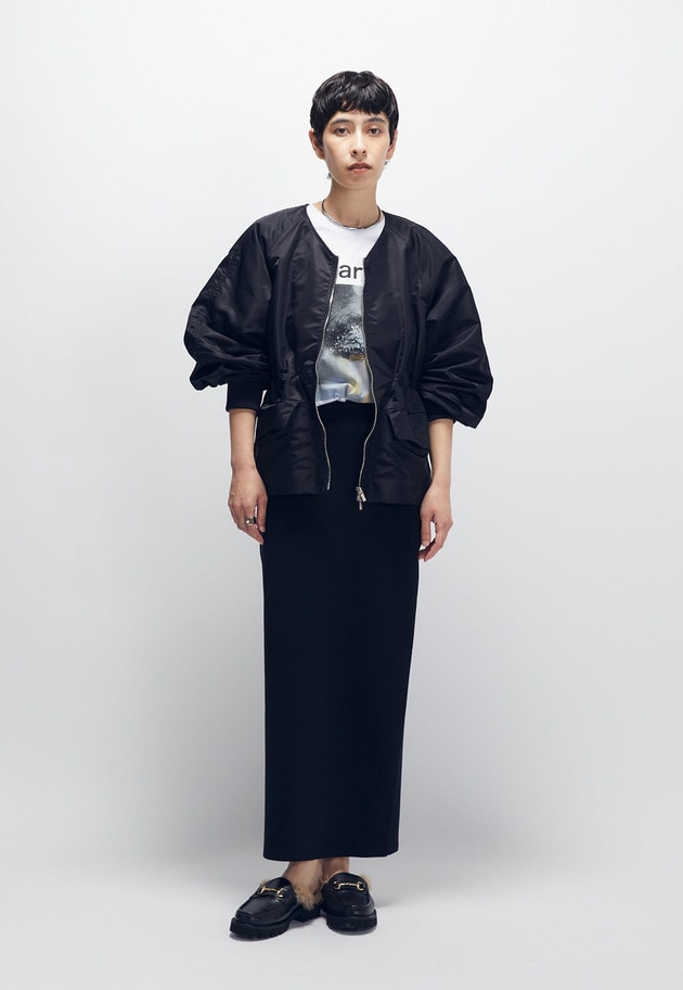 ナイロンサテンブルゾン 詳細画像 Black 7