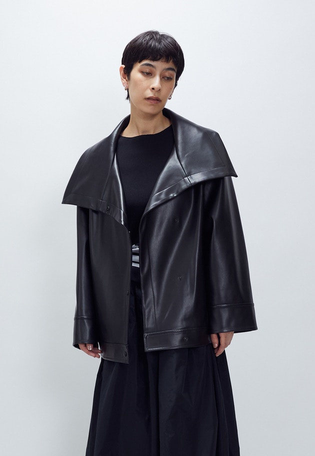 フェイクレザージャケット 詳細画像 Black 1