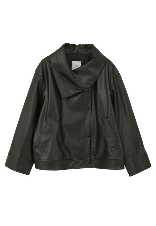 フェイクレザージャケット 詳細画像 Black 11