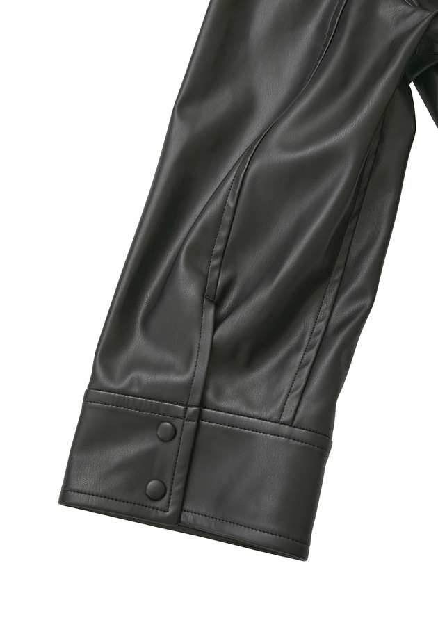 フェイクレザージャケット 詳細画像 Black 15