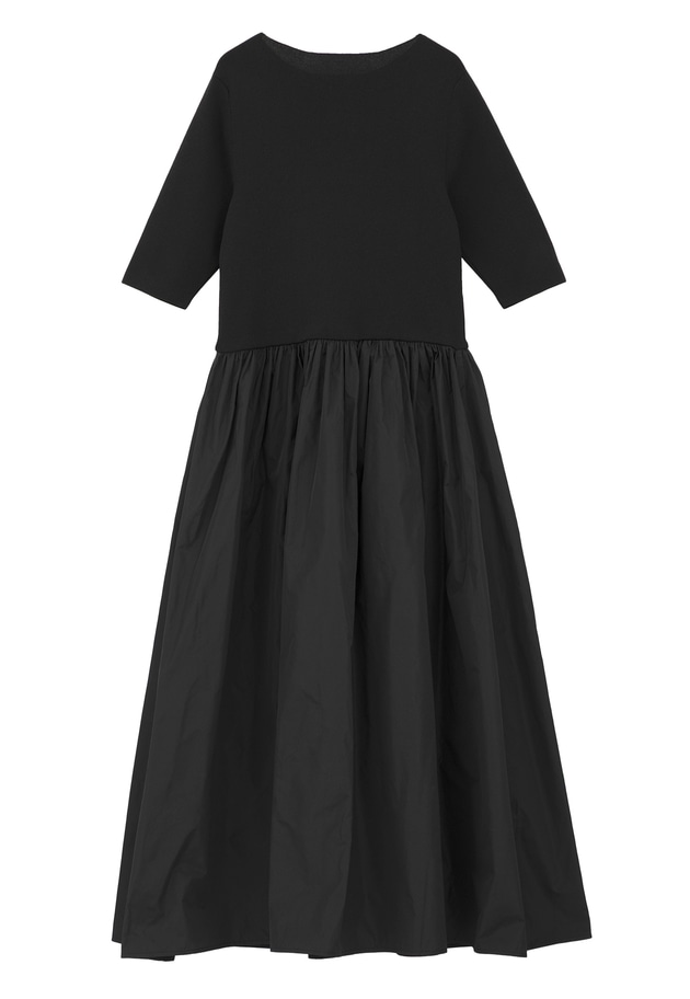 クールウール×タフタドッキングワンピース 詳細画像 Black 12