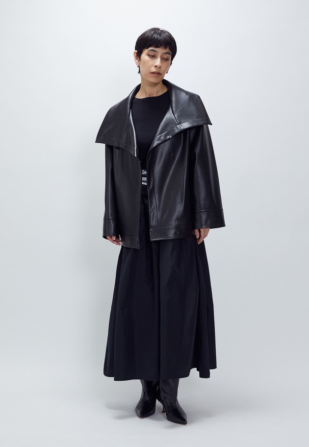 クールウール×タフタドッキングワンピース 詳細画像 Black 7