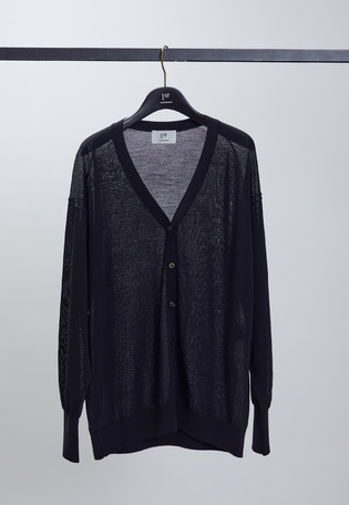 アセテートウールカーディガン