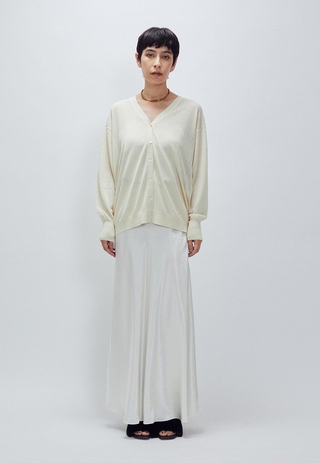 アセテートウールカーディガン 詳細画像 Cream 2