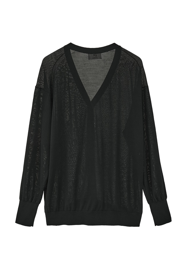 アセテートウールカーディガン 詳細画像 Black 12