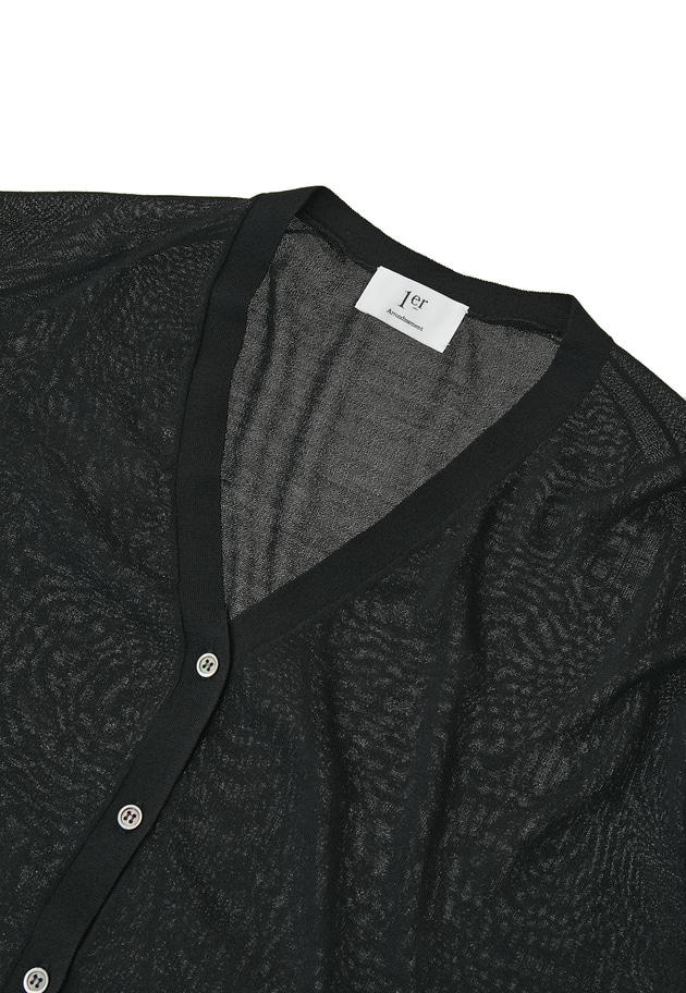 アセテートウールカーディガン 詳細画像 Black 13