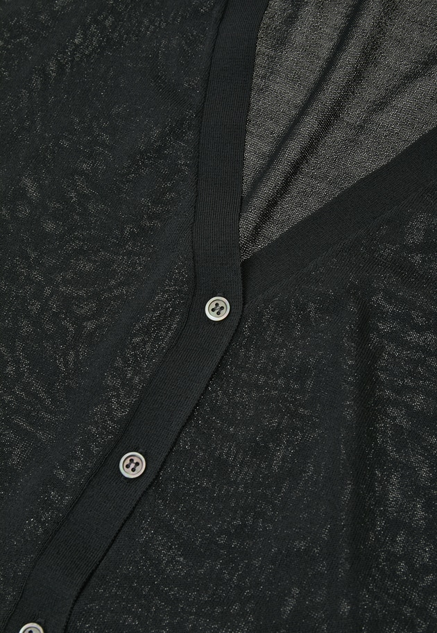 アセテートウールカーディガン 詳細画像 Black 14