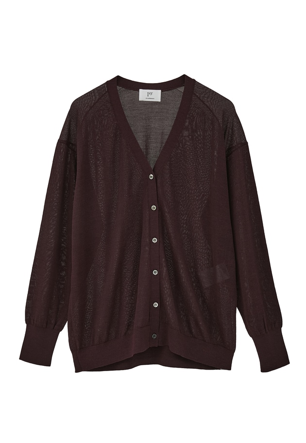 アセテートウールカーディガン 詳細画像 Bordeaux 11