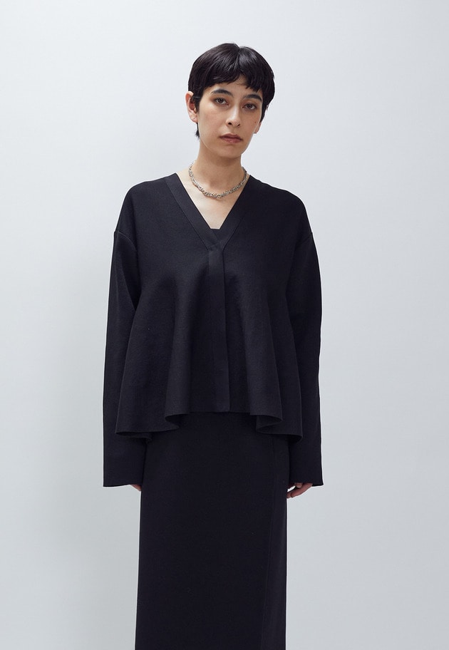 ペプラムカーディガン 詳細画像 Black 1