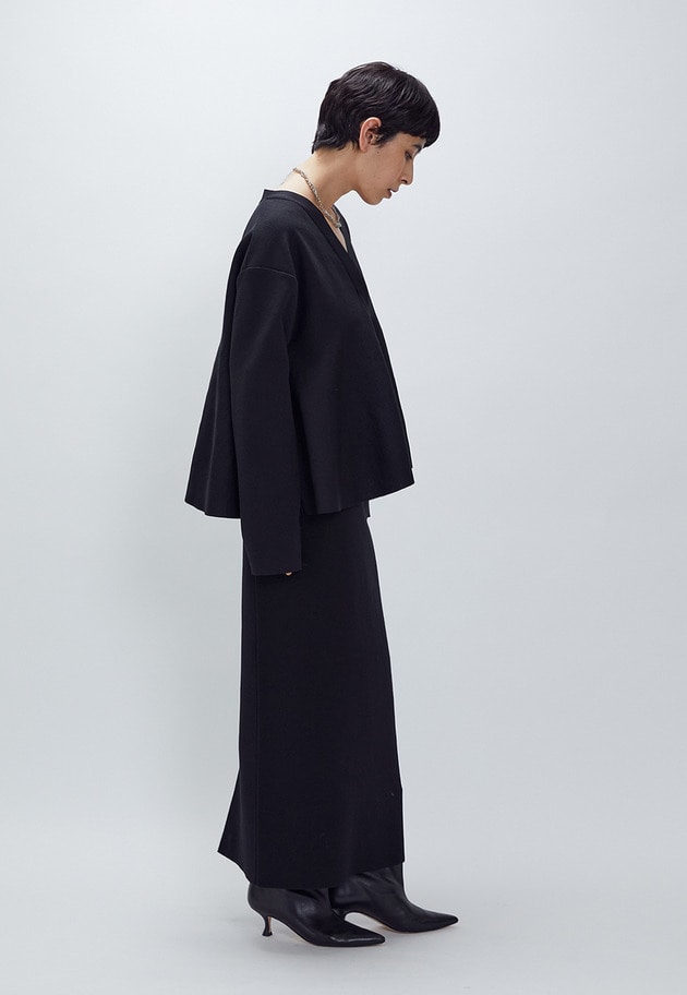 ペプラムカーディガン 詳細画像 Black 5