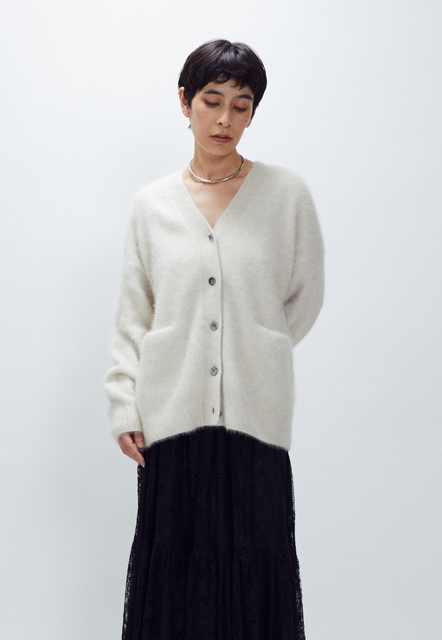【リニューアル】FOXカシミアカーディガン 詳細画像 Beige 4