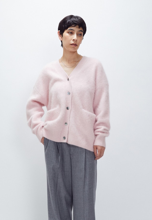 【リニューアル】FOXカシミアカーディガン 詳細画像 Pink 2