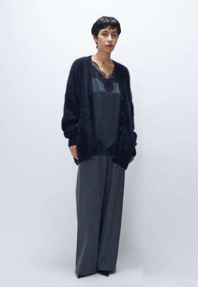 【リニューアル】FOXカシミアカーディガン 詳細画像 Black 3