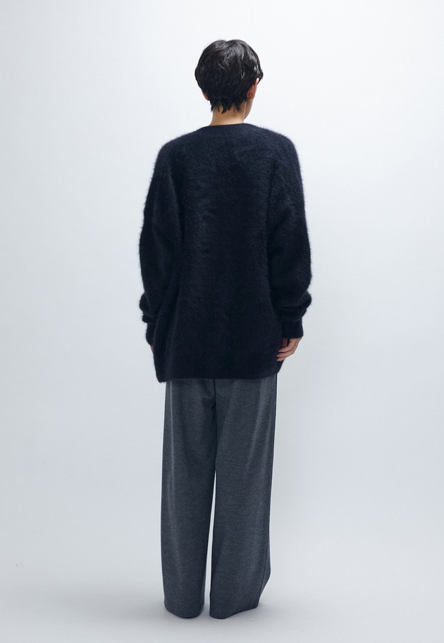 【リニューアル】FOXカシミアカーディガン 詳細画像 Black 6