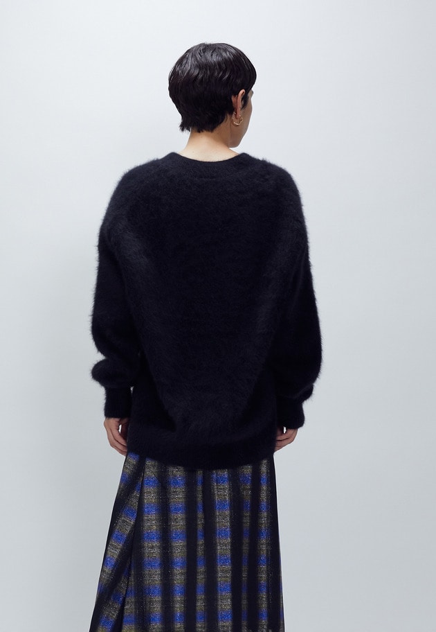 【リニューアル】FOXカシミアカーディガン 詳細画像 Black 8