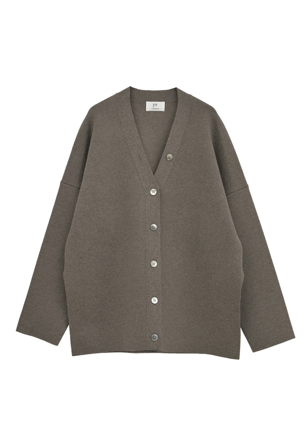 ウールコットンスムースニットカーディガン 詳細画像 Mocha 11